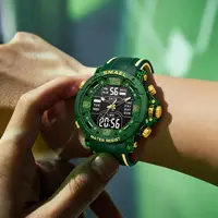 SMAEL marque 8140 étanche livraison directe montre réveil veilleuse jeune mode affaires Quartz Sport montres 5