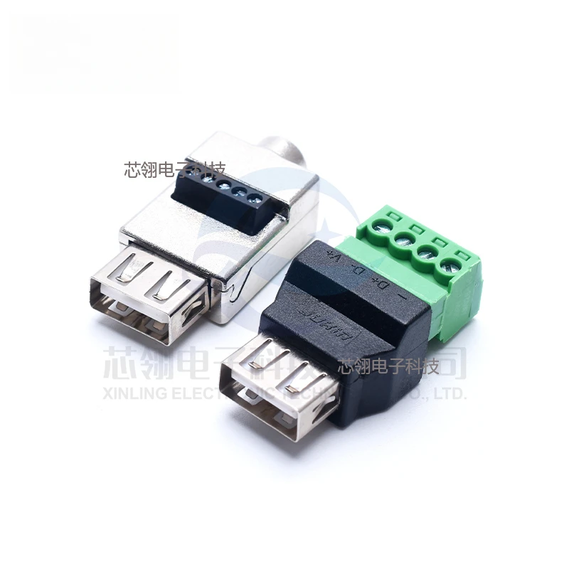 Universal USB Male/Female Solderless Connector