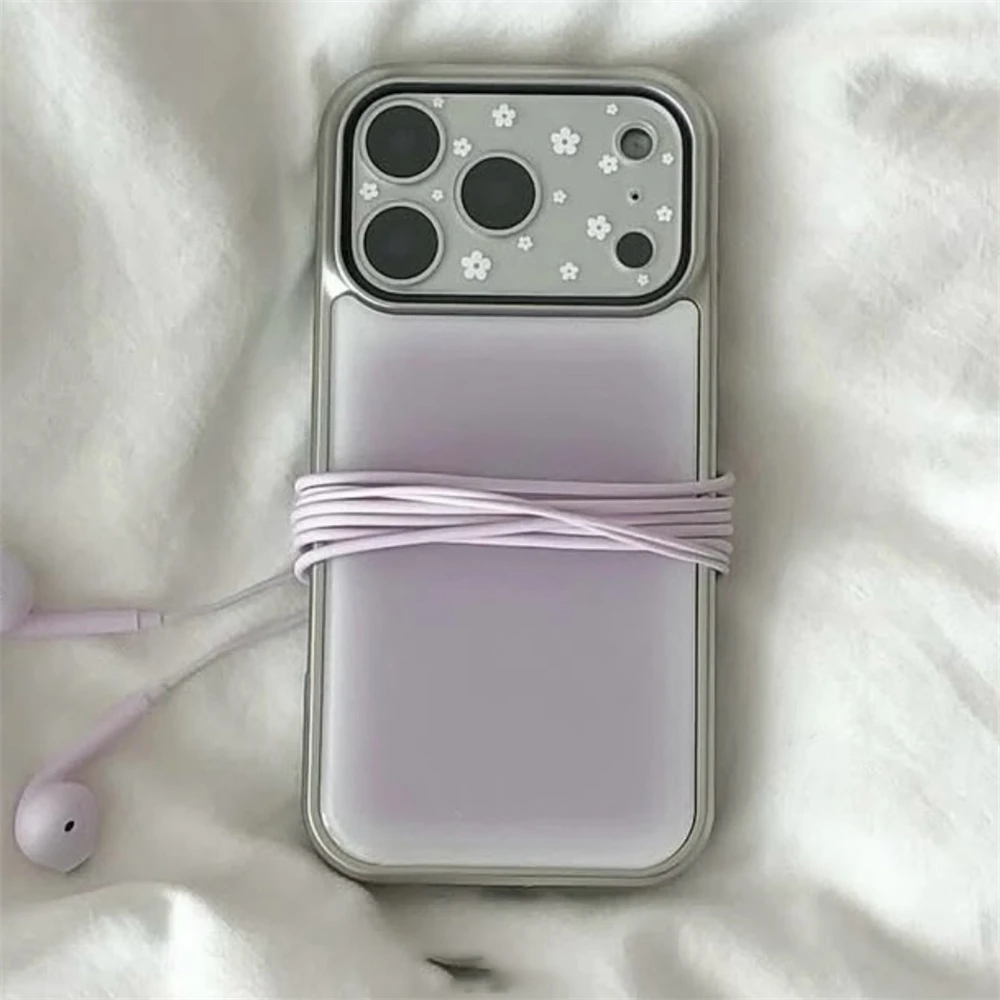 Coque de téléphone 3D dégradée en époxy mignonne pour iPhone 17 16e Air Pro Max X XR XSMAX 8 7 Plus, coque arrière transparente de luxe