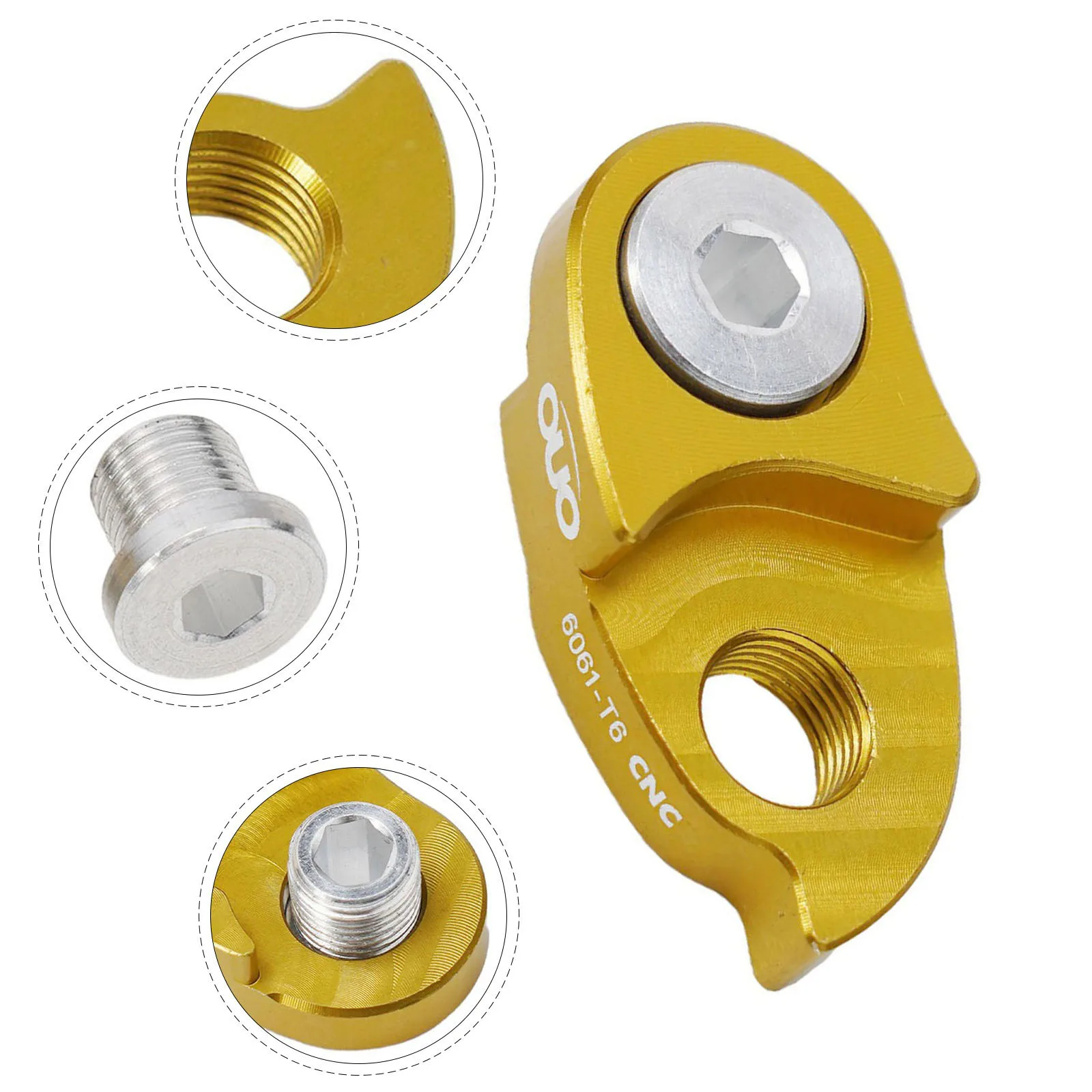 Description Picture 6 of item1pc Bike Bicycle Rear-Mech Derailleur Gear Hanger Extender Extension CNC AluminumAlloy Bike Tailhook Road Cycling Accessories