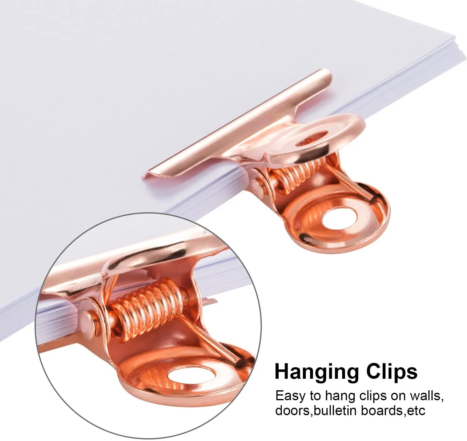 Bulldog Clips Mini Metal Hinge Clips Tiny Binder Paper Clamps Fabric Sewing Clip for Paper DIY Art Crafts Photo Wall Decor 10Pcs