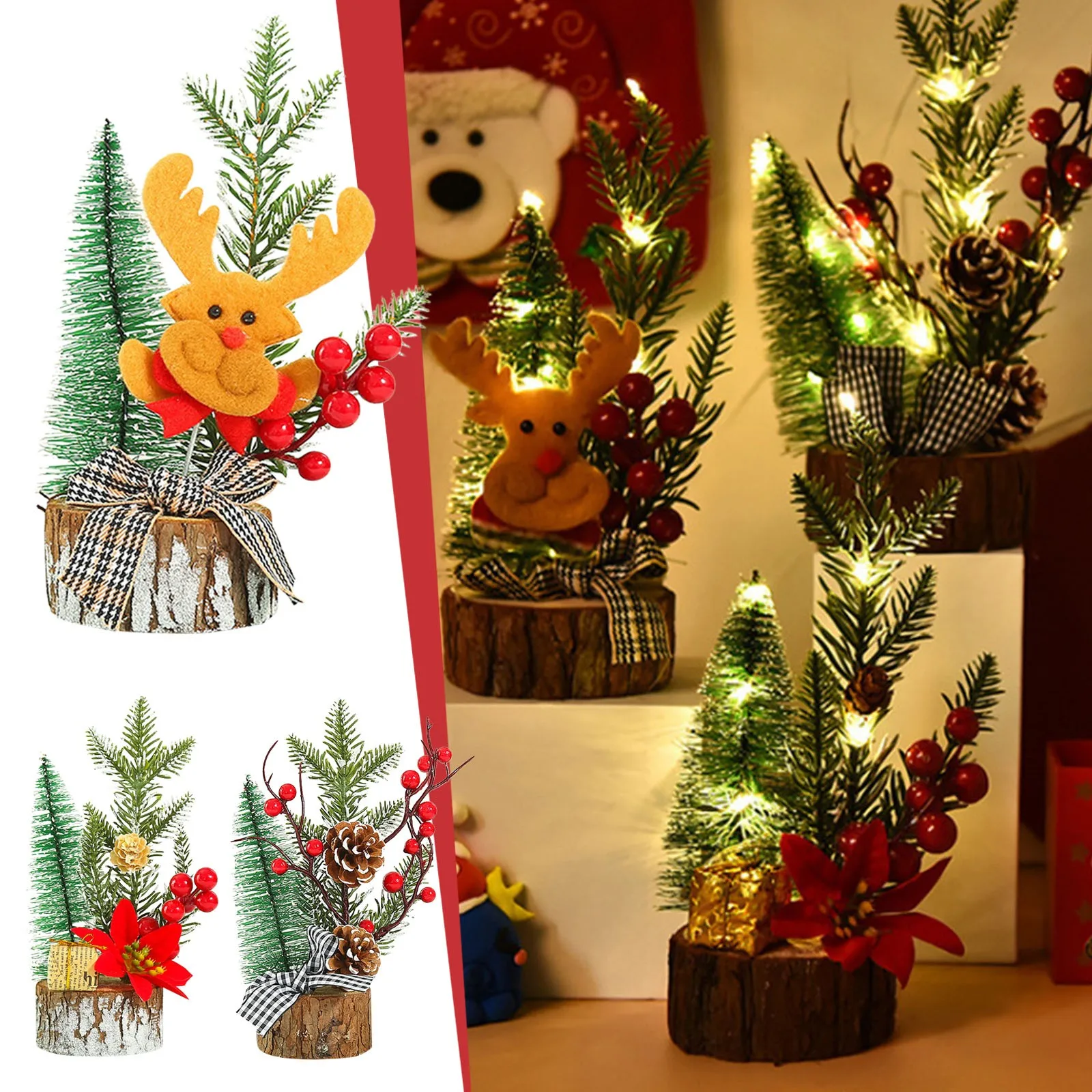 Bekentenis Raap bladeren op Afvoer Mini Kerst Decoratie Boom Festival Desktop Decoratie Kleine Boom Kerstdag  Decoraties Gelukkig Nieuwjaar 2023 # T2p| | - AliExpress