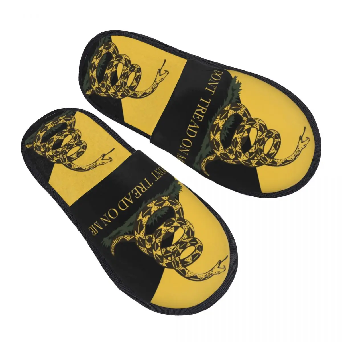 

Libertarian Gadsdens Flag Ancap Flag House Slippers Women Comfy Memory Foam Slip On Bedroom Slipper Shoes