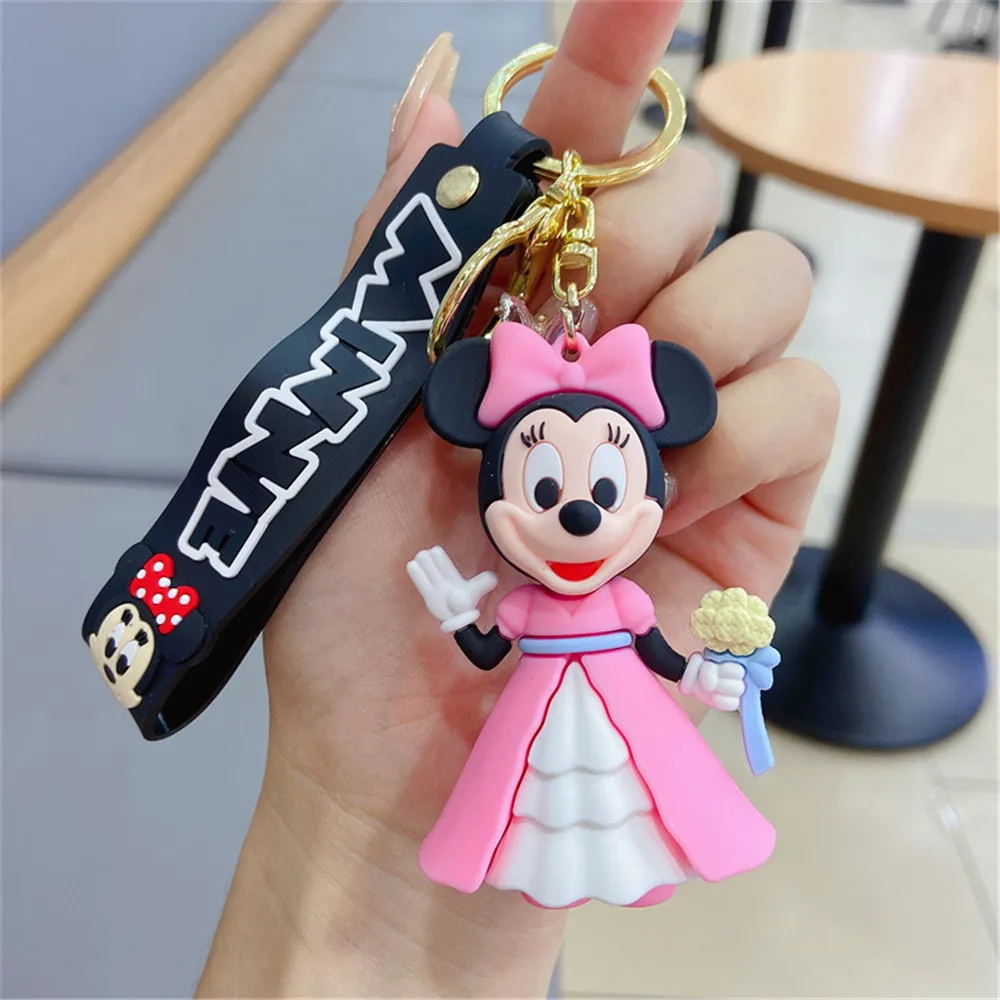 Disney Genuine Mickey Minnie Mouse Cute Metal Keychain Cartoon Car Charms  Bag Pendant Keyring Gifts For Couple Key Chain - Plush Keychains -  AliExpress