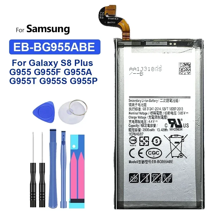 

Replacement Battery For Samsung Galaxy S8 Plus EB-BG955ABA EB-BG955ABE G9550 S8Plus SM-G9 SM-G955 G955 3500mAh