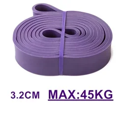 Heavy Duty Latex Resistance Band for Fitness and Pilates Workouts (Purple)