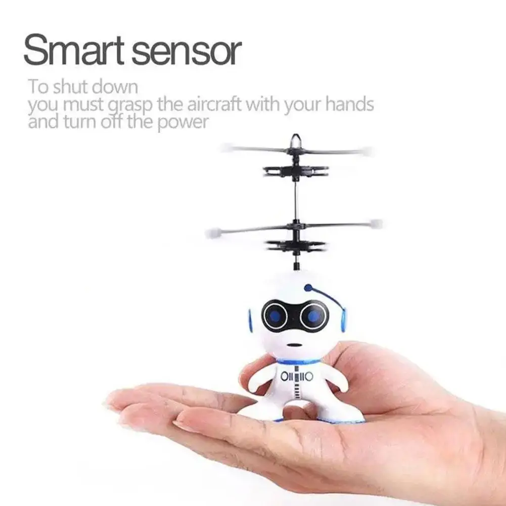 Gesture Sensing Drone Mini Luminous Suspension Flying UFO Smart Sensing Helicopter Children's Toy Boys Gift Remote Control Toy 2