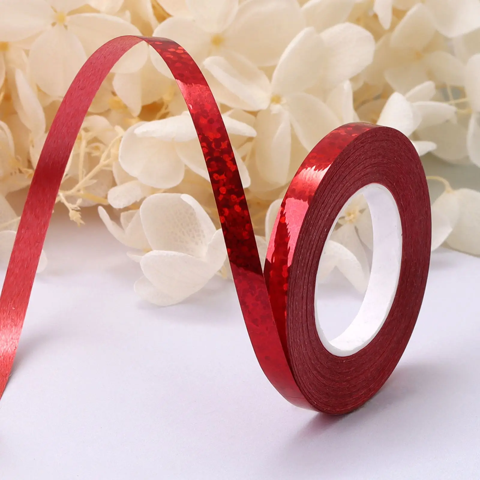 thumbnail image 1 of 10 metros/rollos de cinta de 5 mm para globos, accesorios para fiestas, cumpleaños, bodas, cadenas de globos láser, cintas de satén, manualidades, decoración para fiestas, 1 of 5