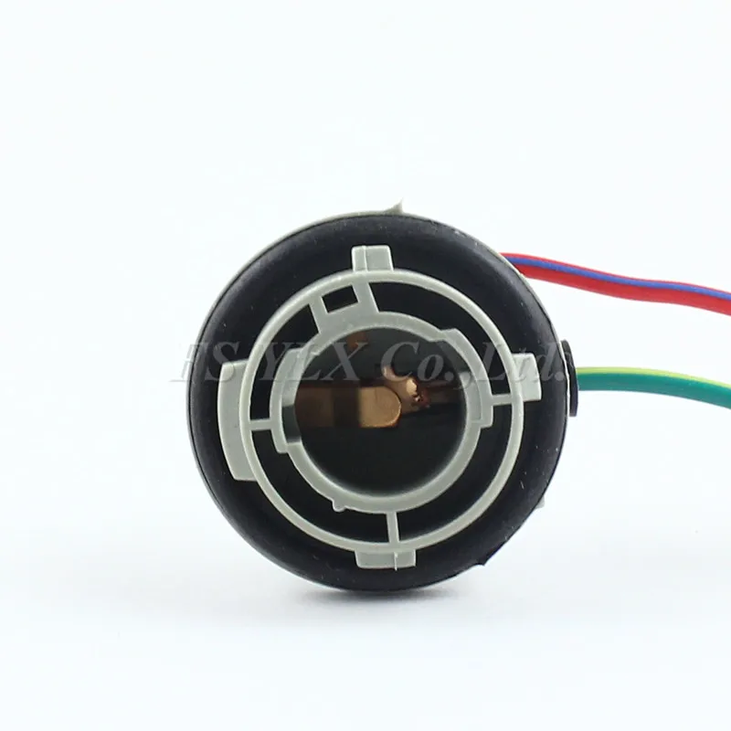 1156 7506 P21W BA15S LED Bulbs Socket Harness Plugs female holder adapter connector ba15s lamp bulb wire cables 2 x