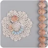 Baby Anti-drop Chain Pacifier Clips Silicone Beads Infant Nipple Appease Soother Chain Clips Dummy Holder Nipple Clip 2