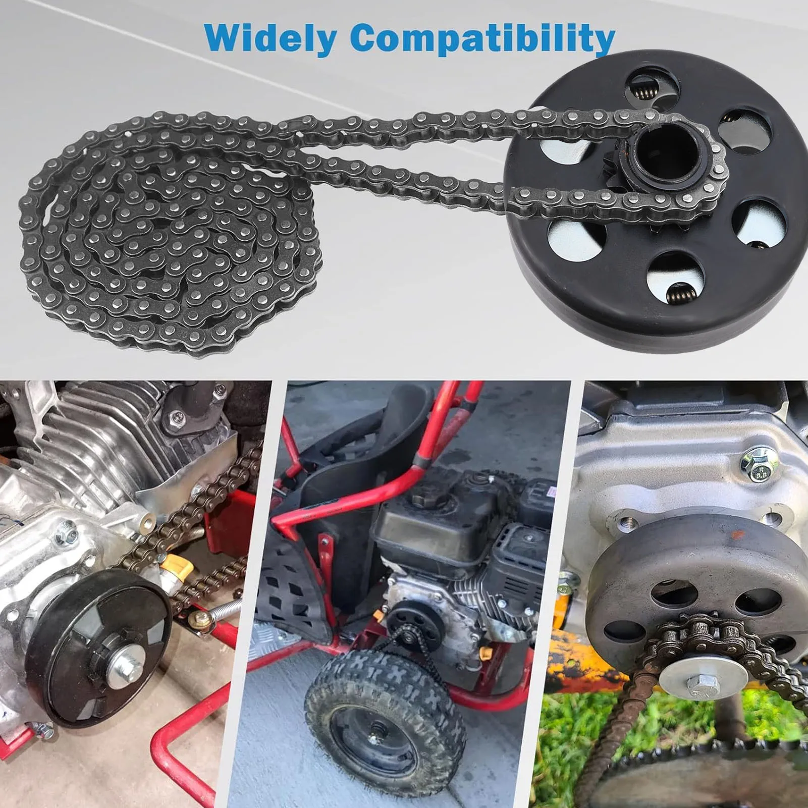 Go Kart  Kit Mini Motorcycle  Kit Steel with 40 41 420 Chains Replacement for GC160 GC190 GX120 GX140 for Repairing