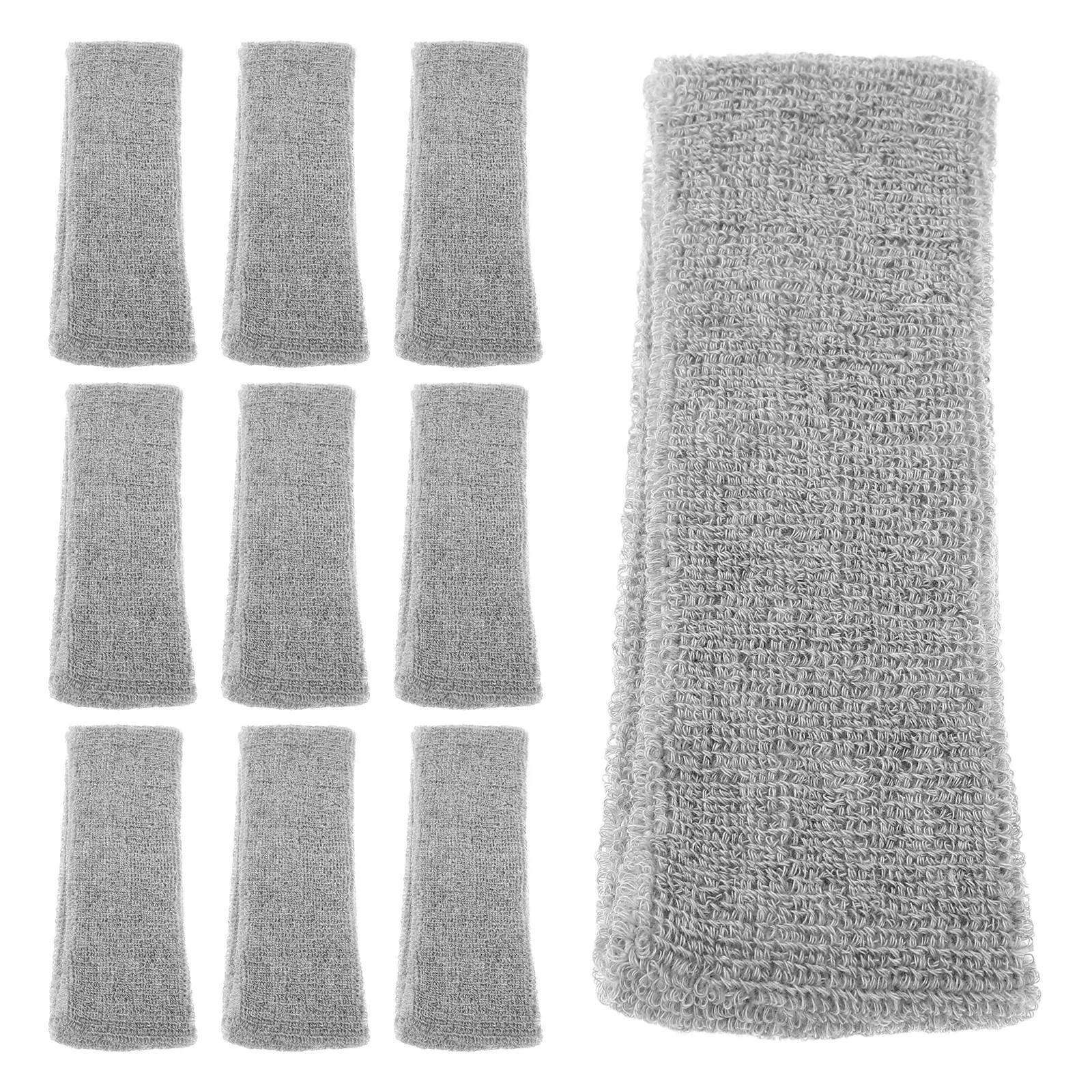 요가 러닝 체육관을위한 10Pcs 땀 방지 피트니스 머리띠 미끄럼 방지 통기성 스포츠 헤어 밴드 스포츠 머리 스카프