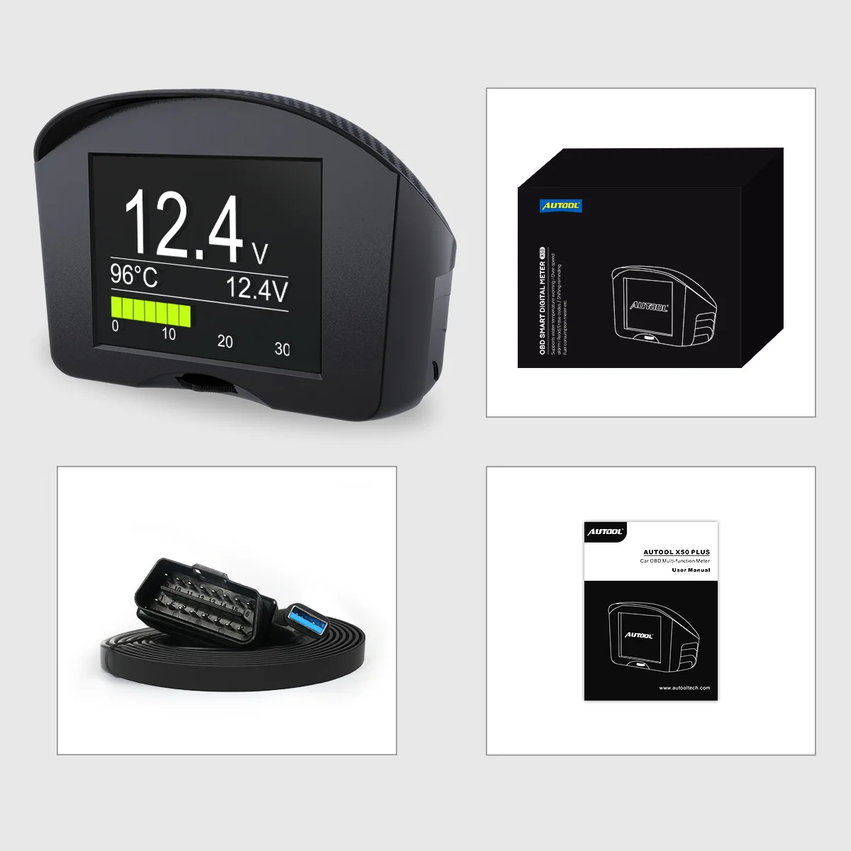 AUTOOL X50 ÷ ڵ OBD II HUD 跮    