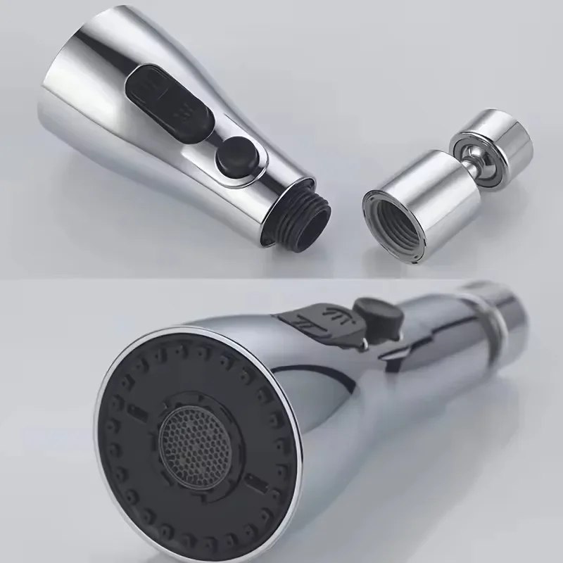3 in1 Kitchen Replaceable Faucet Sprayer Nozzle ABS Durable Water Tap Water Basin Sink Shower Spray Head Multifunctional Hydrant 4