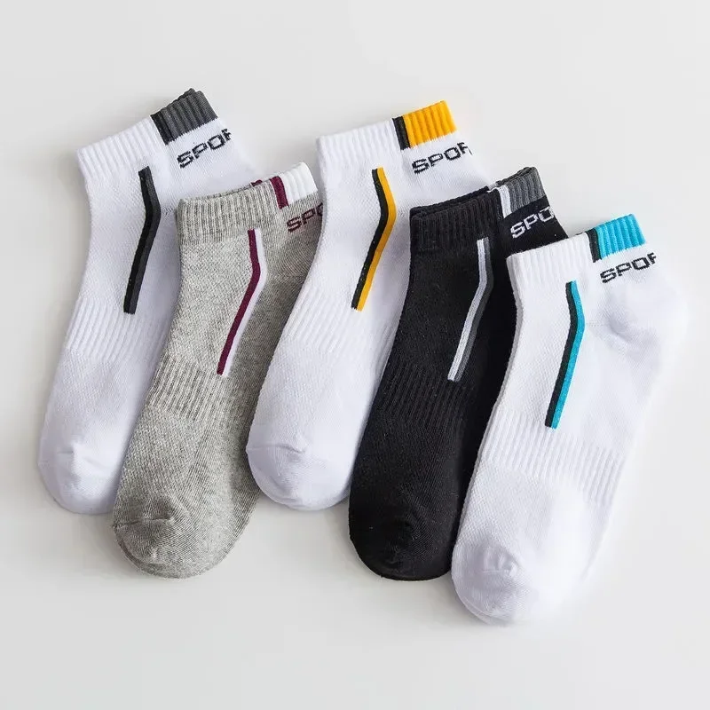 

Bamboo Socks Deodorant Sock Men Designer High Breathable 5pairs Autumn Soft Quality Fiber Male Ankle Summer Sports Cotton