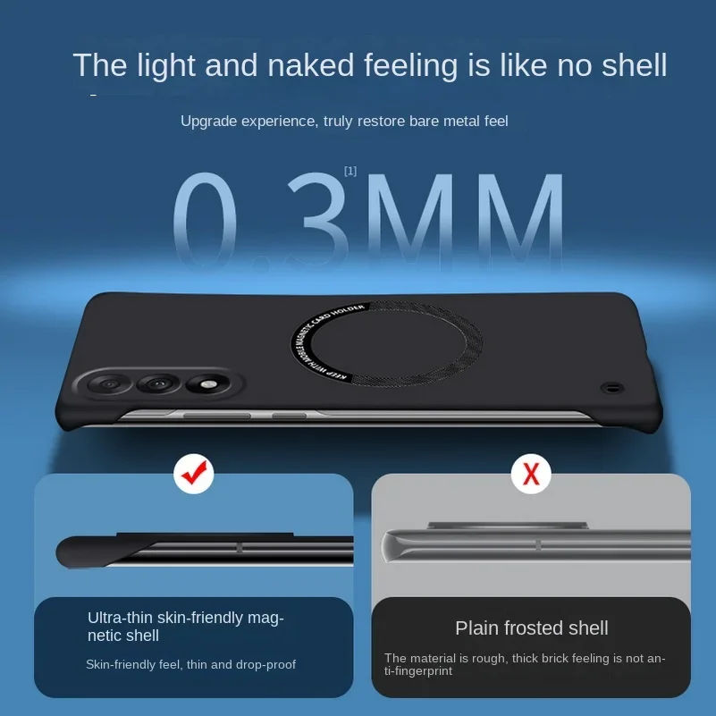 Magsafe Magnetic Frameless Hard PC Shockproof Matte Phone Case