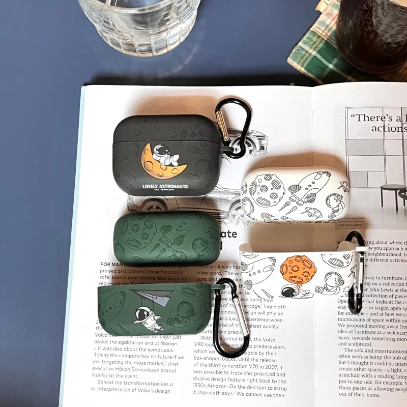 Soundcore AeroClip Shockproof Silicone Earbuds Case with Keychain Attachment