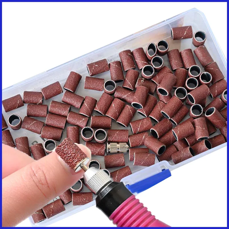 80 120 180 Nail Sanding Bands Electric Nail Machine Nail Drill Bits