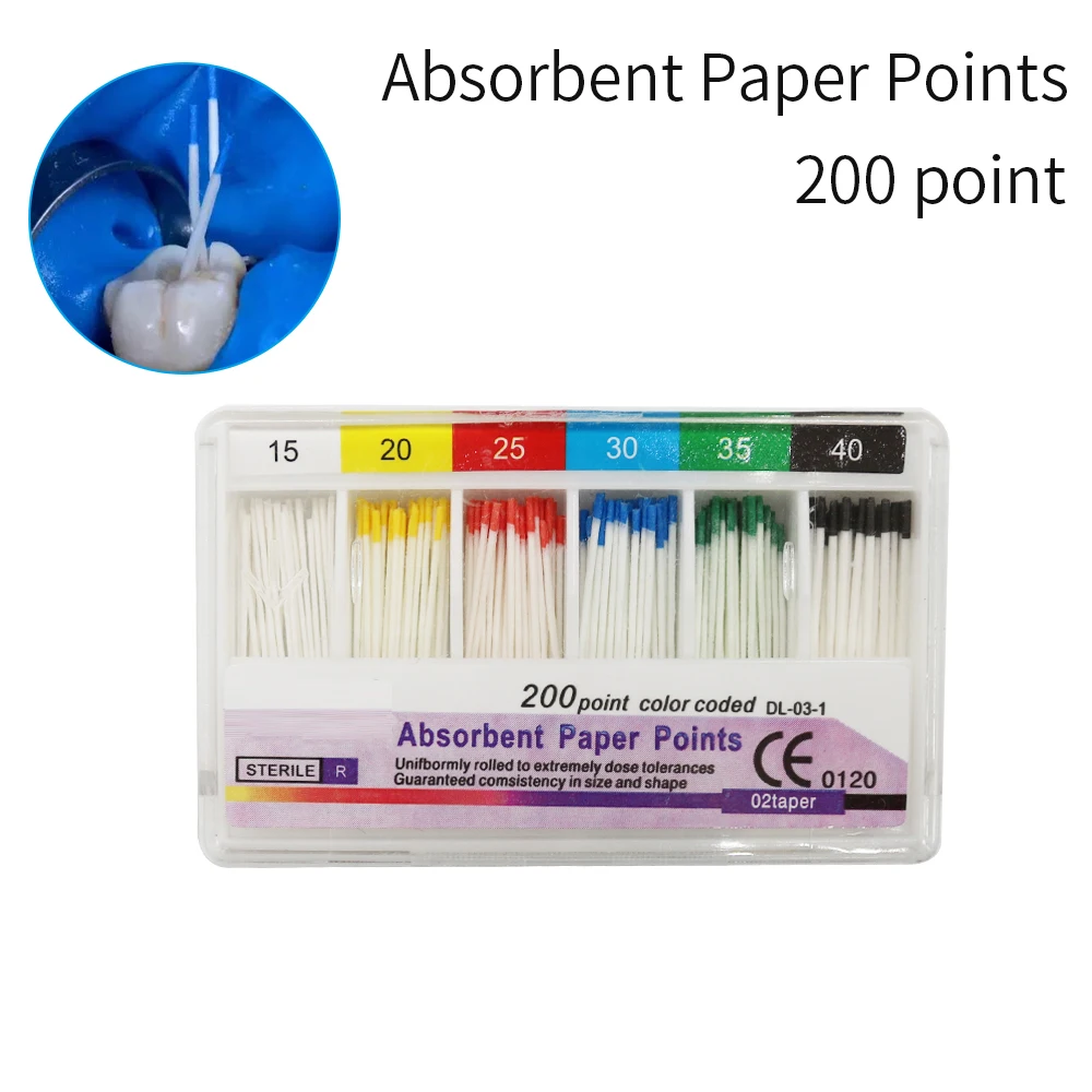 200pcsDentalMaterialAbsorbentPaperPointsDentistProducts002
