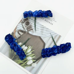 Mini Paper Rose Bouquet for Wedding and Party Decoration - 12/36/72pcs (Dark blue)