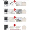 1PC American Curtains for Living Dining Room Bedroom Simple European Balcony Chenille Sheer Curtains Window White Tulle Custom 6