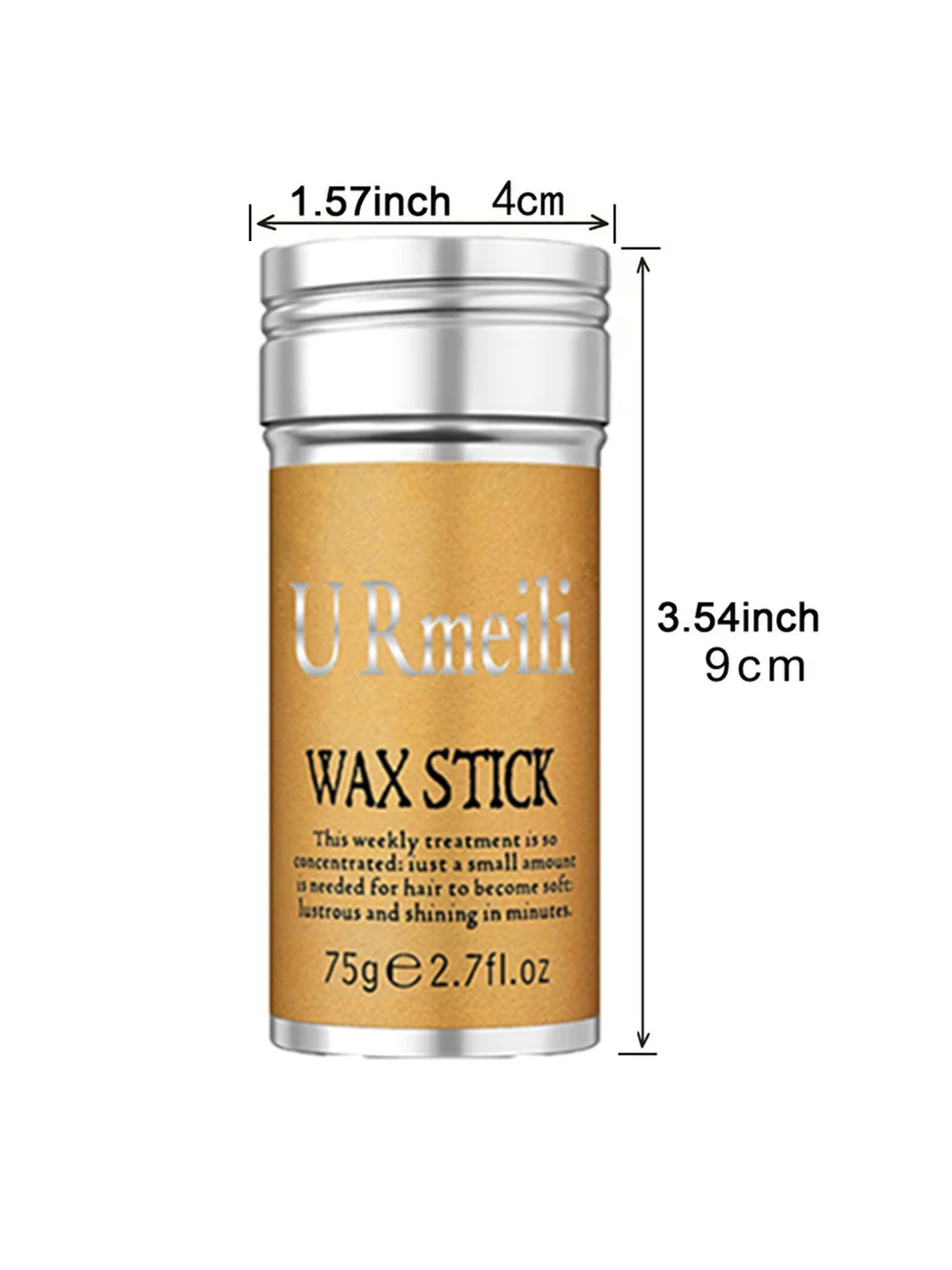 Hair Wax Stick Slick Stick for Hair Non-greasy Styling Pomade Stick for Flyaways Edge Frizz