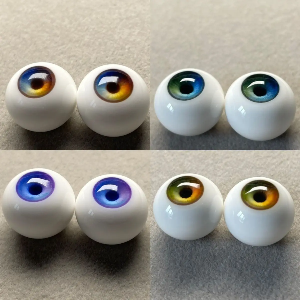 

New 12/14/16mm Doll Eyes for 1/3 1/4 1/6 Bjd Doll Plaster Eyeball Realistic Style Diy Girl Toys Dress Up Doll Accessories