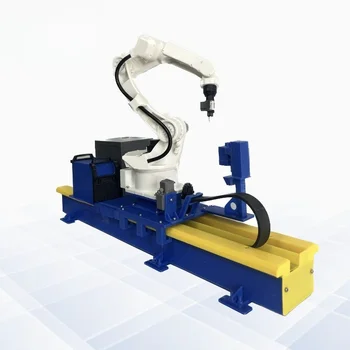 Modello dimostrativo di braccio robotico modulare - linea di produzione automatizzata in miniatura