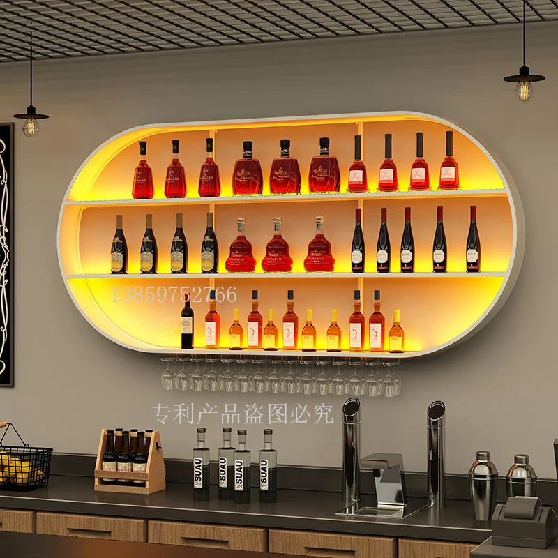 

Wall Storage Wine Racks Kitchen Organizer White Commercial Liquor Store Wine Rack Vintage Modern Stojak Na Wino Decoration