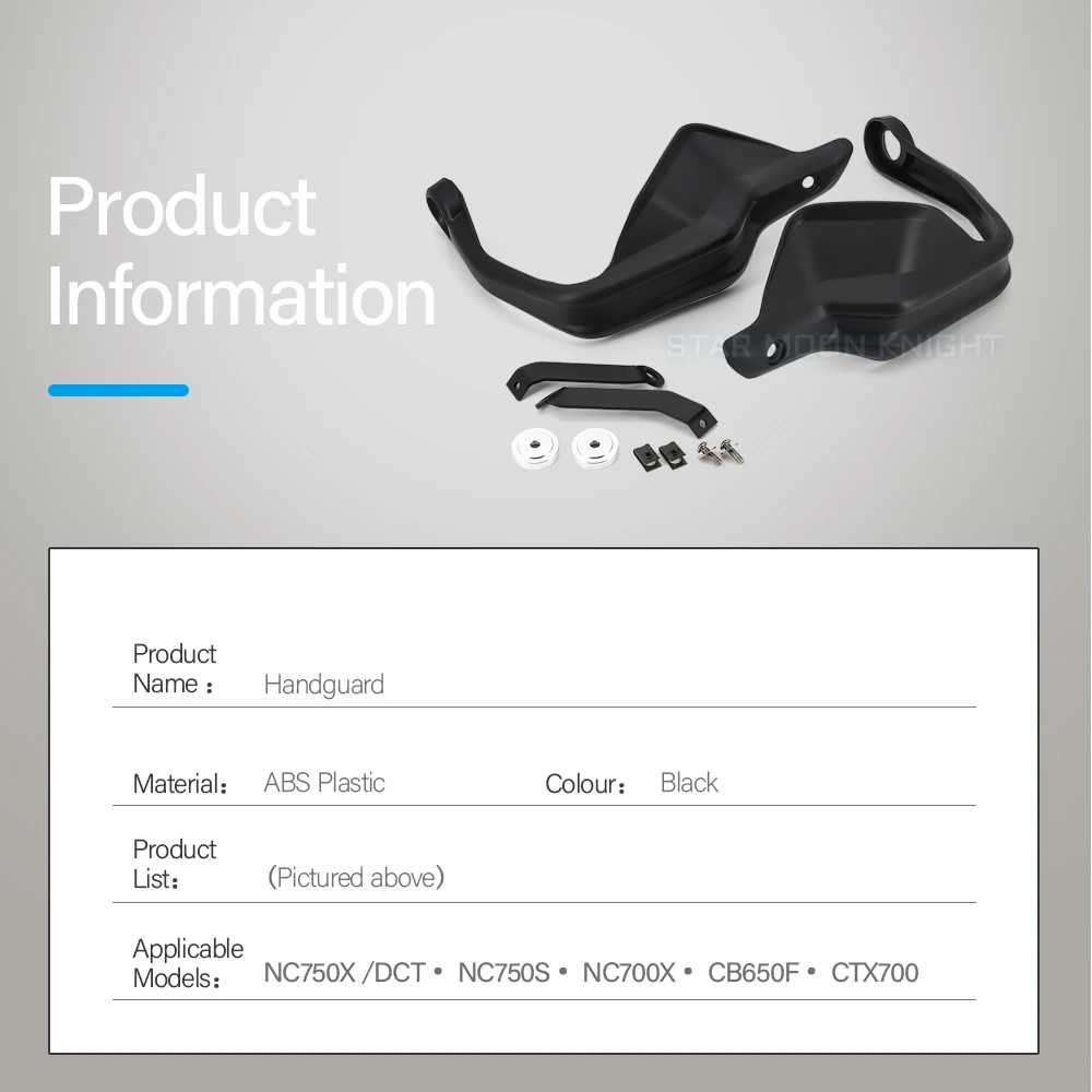 Handprotektoren Für NC750X Motorrad - ABS Handschützer Schwarz/Dunkelbraun Windschutz