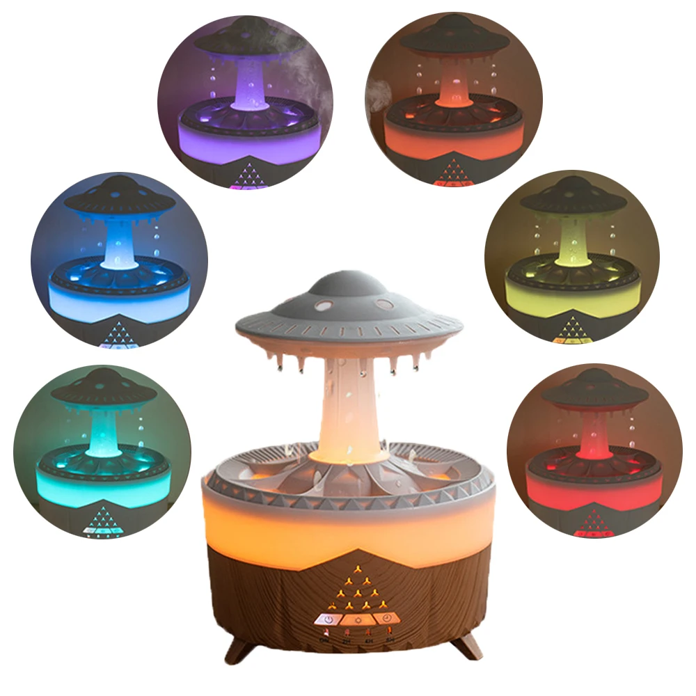 Humidifiers Aroma Diffuser Rain Cloud UFO Humidifier Mushroom