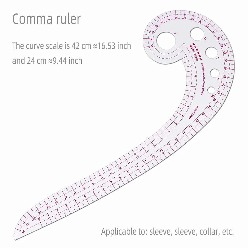 régua de costura Francês curva fazendo conjunto