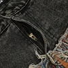 24FW Heavy Fabric Y/PROJECT Jeans Men Women High Street Vintage Washed Black Patch Embroidery Denim Pants Oversized Trousers 5