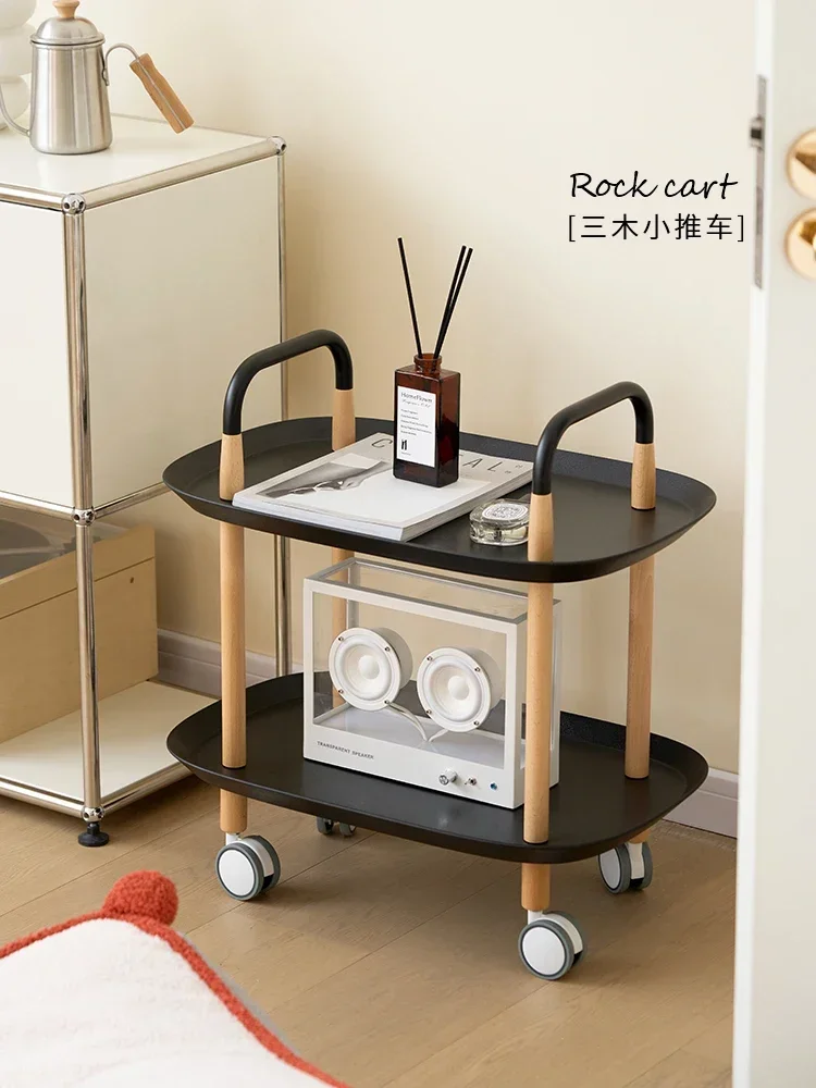 

Nordic Simple Trolley Living Room Ins Storage Mobile Small Coffee Table Dining Car