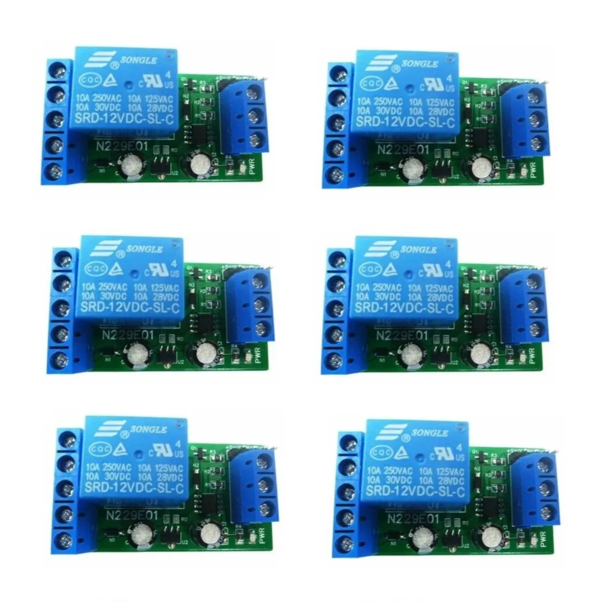 

Реле USB TTL232, 5 В, 12 В постоянного тока, 6 шт.