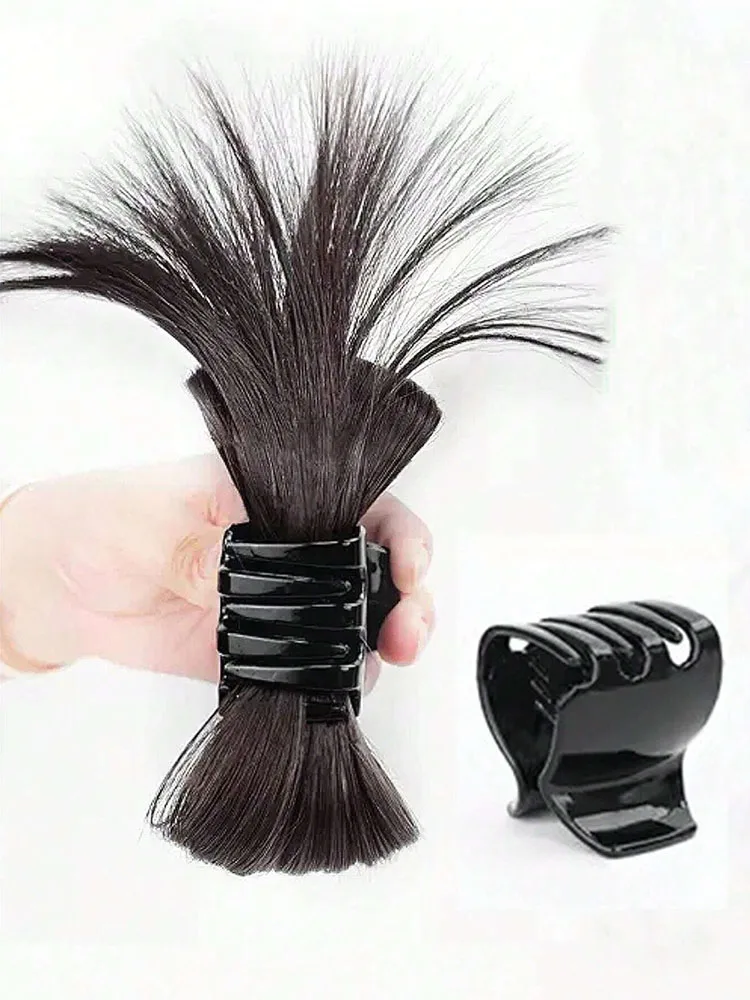 Extended Synthetic Claw Clip Ponytail Hair Extension Messy Updo Wig With Mini Claw Clips Bow Shaped Chignon Hair Accessories