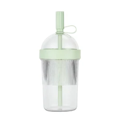 Eco - Friendly 17oz Insulated Tumbler with Lid and Straw (Green)