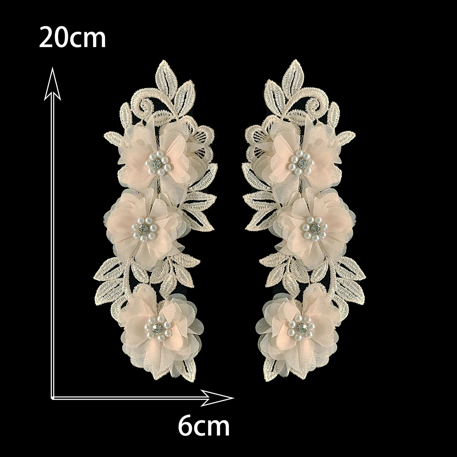 

Fabric Flower DIY Fake Collar for Women Floral Lace Sewing Applique Collar Applique Diy Craft Neckline Sewing Accessories