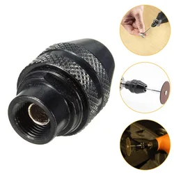 1 pçs 0.4 3.2mm mini multi keyless mandril de broca substituição universal do mandril da mudança rápida para ferramentas giratórias de dremel