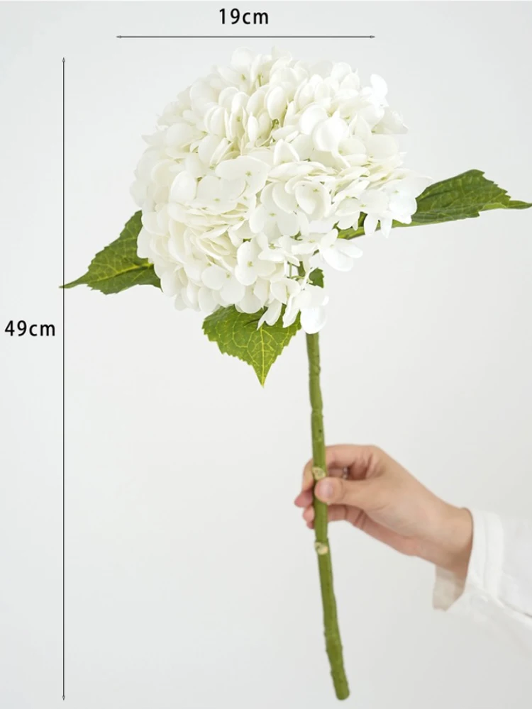 Elegant Blue Real-Touch Hydrangea Bouquet