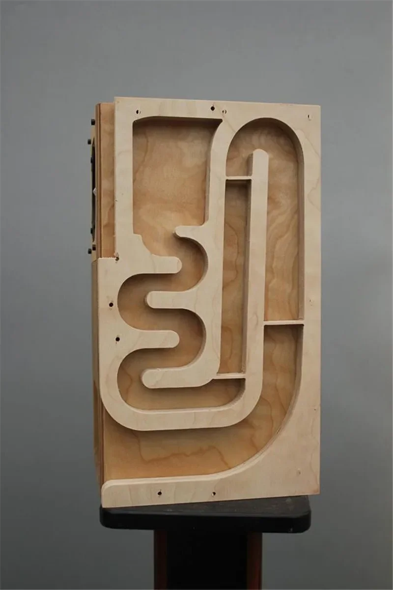 K-004 3 Inch/4 Inch Full Frequency Labyrinth Speaker Empty Box Box Bluetooth Bookshelf Hifi Bile Machine