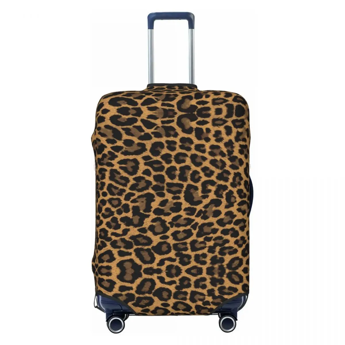 Leopard Pattern Luggage Cover Protector Fashion Animal Fur Skin Texture Travel Suitcase Protective Cover for 18-32 Inch