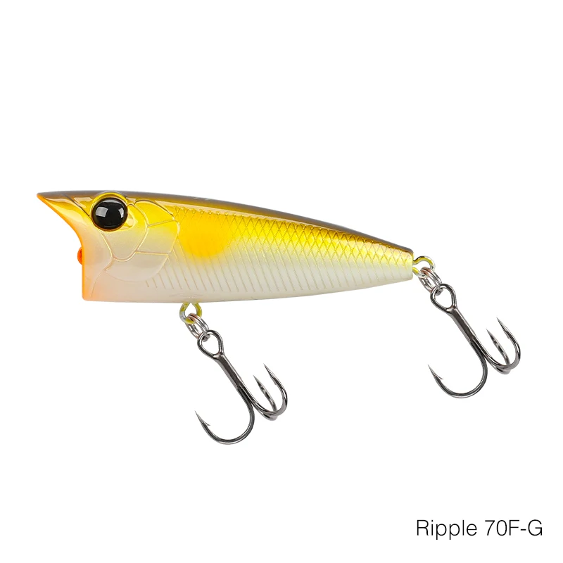 トップウォータールアー TSURINOYA ポッパー釣りルアー 70F トップウォーターフローティングワ