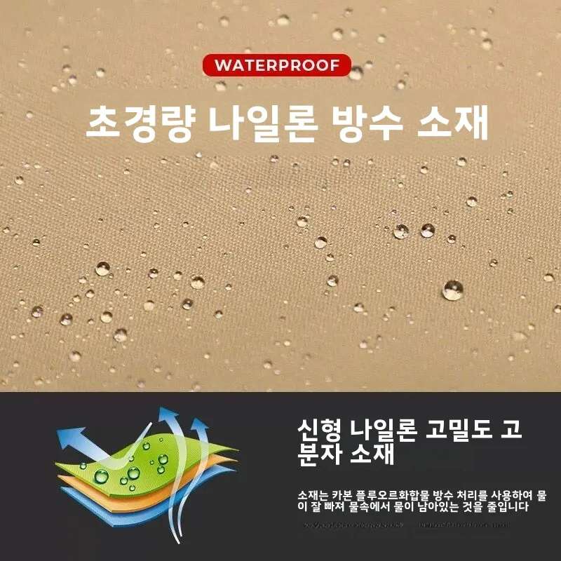 고급 방수 낚시 작업복 하프바디 레인 팬츠 및 부츠 일체형 수중 해산물 채집용 나일론 원단