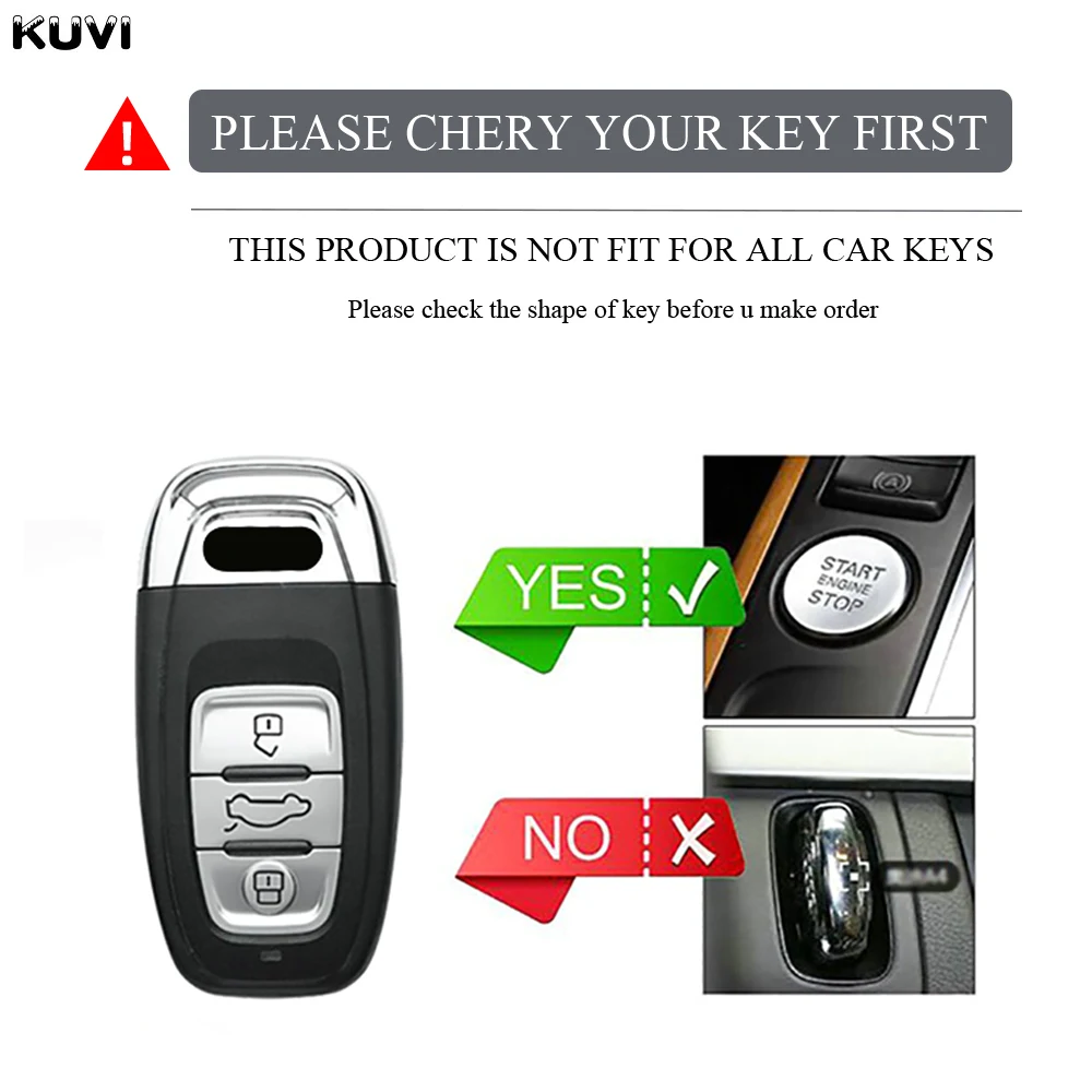Key Case Key Case Cover Car Key Shell New TPU 6D Plating Car Remote Smart Key Cover Case Shell For Audi A1 A3 A4 A5 A6 A7 A8 Quattro Q3 Q5 Q7 2009-2015 Accessories