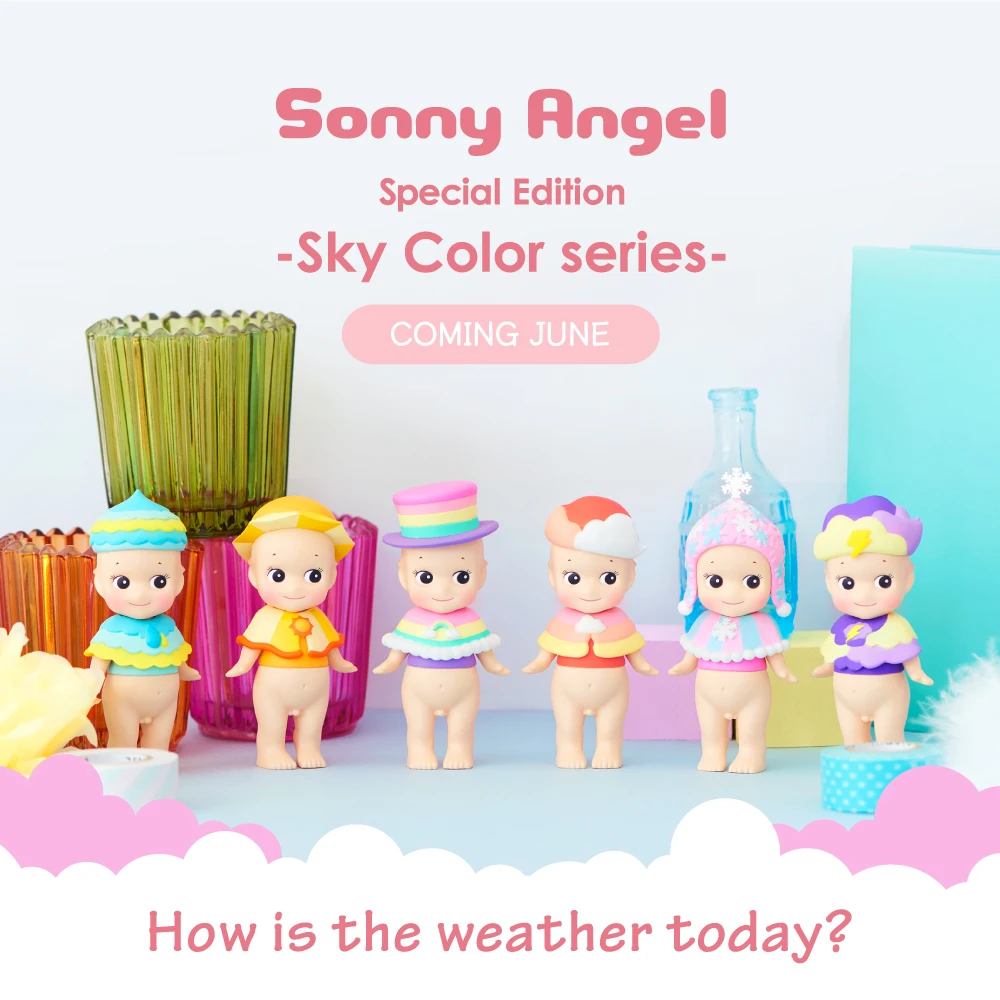 Sonny Angel Special Edition Sky Color Series Blind Box Cute Mini Figures Mystery Box Dolls Cartoon Guess Bag Toys For Kids Gifts