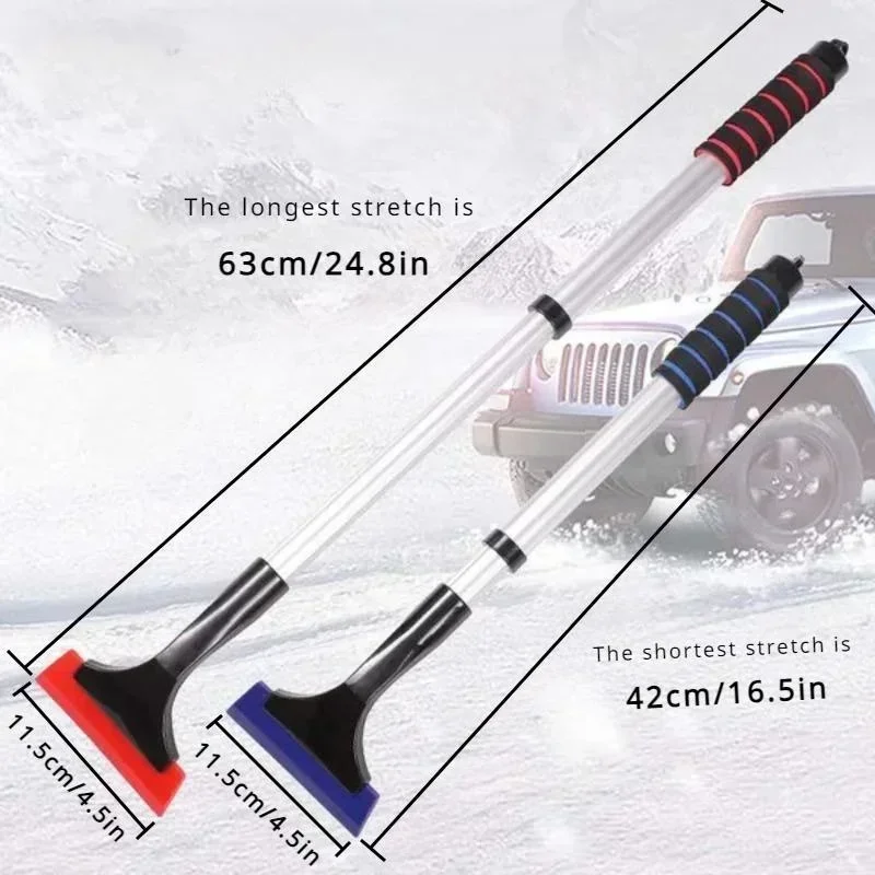 Ice Scraper Snow Brush Car Windshield Telescopic Extra-long Snow Shovel