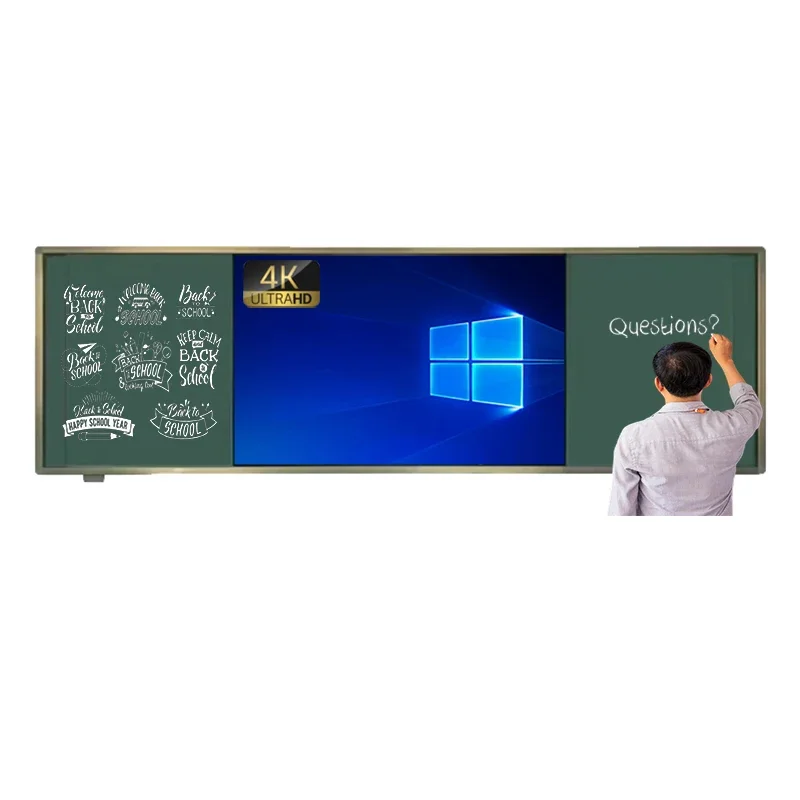 

Wholesale 4K Digital Intelligent Teaching Board IR Interactive Touch Screen Smart Panel Board All In One Push Pull Pc Blackboard