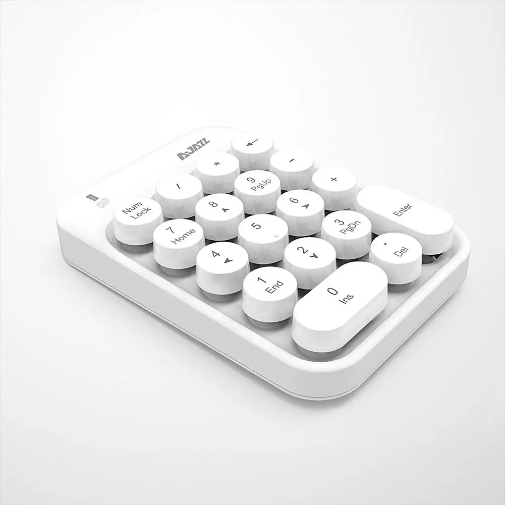 2.4g Wireless Numeric Keypad 18 Keys Mini Portable Chocolate Keycap Computer Digital Wireless Keyboard Mini Teclado 
