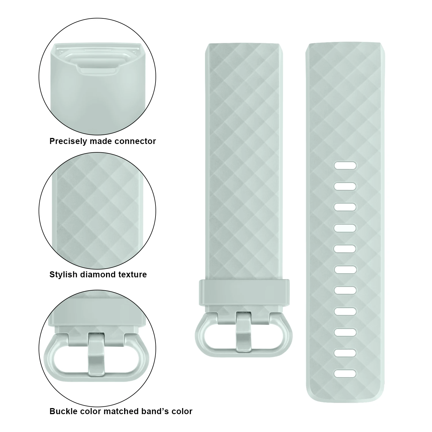 Premium TPU Replacement Strap for Fitbit Charge Smartwatch - Durable and Stylish Band Bracelet